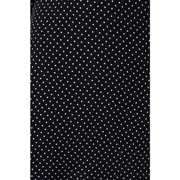 Theory Black Crepe Polka Dot Crew Dress 12 - Picture 3 of 8